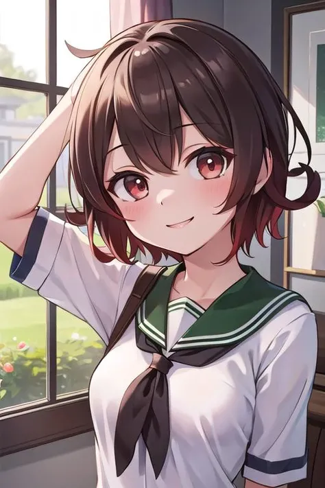 masterpiece,best qualitiy,high detail, mutsuki_kantaicollection <lora:mutsuki_kantaicollection:0.7>,upper body,smile,