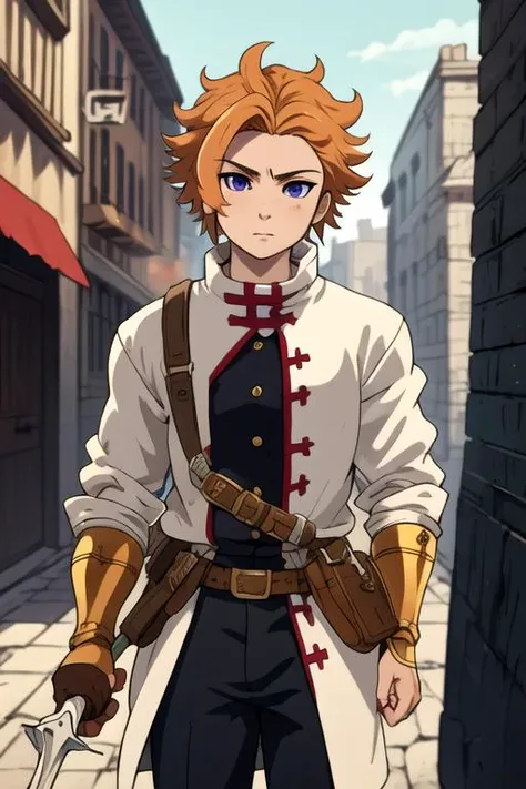 masterpiece, best quality, high quality, 1boy, solo, male focus, looking at viewer, , depth of field, <lora:arthur_pendragon:0.72>, arthur_pendragon, , , weapon,