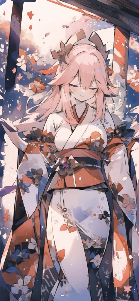 masterpiece,best quality,detailed cg,
1girl,solo,mature_female,milf,fox,
pinky hair,seductive_smile,half-closed_eyes,jitome,
<lora:RXY_mix64:1>,yukata,red clothing,purple clothing,
<lora:Japanese scene_20230609163753:1>,Japanese scene,
<lora:YaeMiko_Test:0.8>,