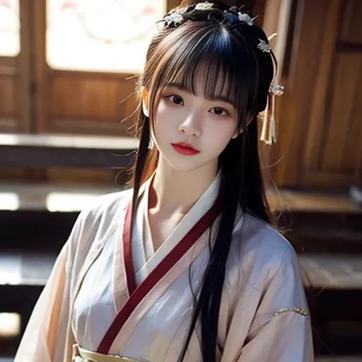 ltra-detailed,highly detailed,best quality,masterpiece,illustration,realistic,photorealistic,
hanfu-jingzhi, 1girl, solo,
looking at viewer, upper body,
<lora:hanfu jingzhi_v1_02:0.7>