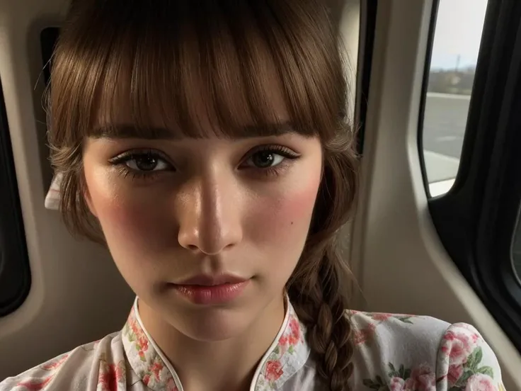 (looks like a (Zooey Deschanel:0.5):1.4), best quality, ultra-detailed, high resolution, (photorealistic, realistic, photo-realistic:1.2), (wrinkled skin:0.2), portrait of a 1girl, (front view, girl crush:1.3), HDR photo of cinematic photo Hyperrealistic photo of ultra high detail sharp focus photo, (Extremely detailed), High quality photos,  (wearing  ao dai :1.3), a (portrait, upper body:1.5) of a pretty  Skin luster,   <lora:add_detail:0.2>, , (High detail RAW Photo), (extremely detailed skin, photorealistic, heavy shadow, dramatic and cinematic lighting, key light, fill light), sharp focus, cinematic, imperfect skin, fabrics, textures, detailed face, detailed skin, detailed fingers, NaturalHand2-3500, analog film photo Deep photo,depth of field,ferrania p30 film,shadows, perfect face and body, dimly lit, nervous, harsh camera flash, faded film, desaturated, 35mm photo, grainy, Kodachrome, Lomography, stained, highly detailed, found footage,, (cyberdelic hair,  braid bunches hair:1.2),  in the on the bus,