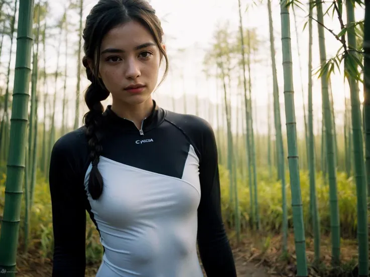raw photo, a photograph of Wakean 1girl, (wear a Rash guard :1.3), contemptuous, cinematic angle, (cinematic shadows, bokeh, depth of field:1.3),
(CMYK hair, braid hair:1.25),
in the ( bamboo grove:1.2),
spring,
night,
NaturalHand2-3500, natural skin texture, hyperrealism, hdr, hyperdetailed, RAW photo, photorealistic, best quality, highres, realistic, 8k, caustics, dynamic light, beautiful and delicate lips, delicate fingers, detailed pupil, real human skin,