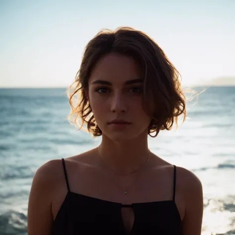 black and white, pale 24y girl in a black dress, RAW photo, full body, 8k uhd, masterpiece, award-winning, volumetric lighting, low light, DSLR, high quality, film grain, Fujifilm XT3, amazing fine detail, Nikon D850 film stock photograph Kodak Portra 400 camera f1.6 lens, rich colors, lifelike texture, dramatic lighting, cinestill 800 tungsten