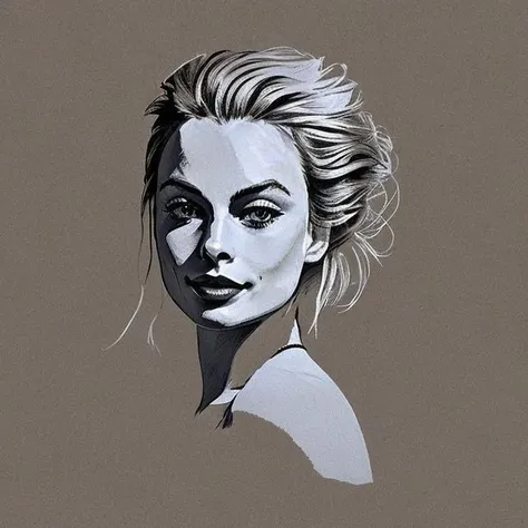 margot robbie, (miniature:1.1), caricature, minimalism, drawing white, crowded wash line BG
<lora:Pastel:0.7>