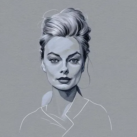 margot robbie, (miniature:1.1), caricature, minimalism, drawing white, washline BG
<lora:Pastel:0.7>