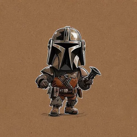 Mandalorian, miniature, cartoon, caricature, minimalism, drawing
<lora:Pastel:0.88>