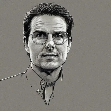 Tom Cruise, miniature, cartoon, caricature, minimalism, drawing white
<lora:Pastel:0.7>