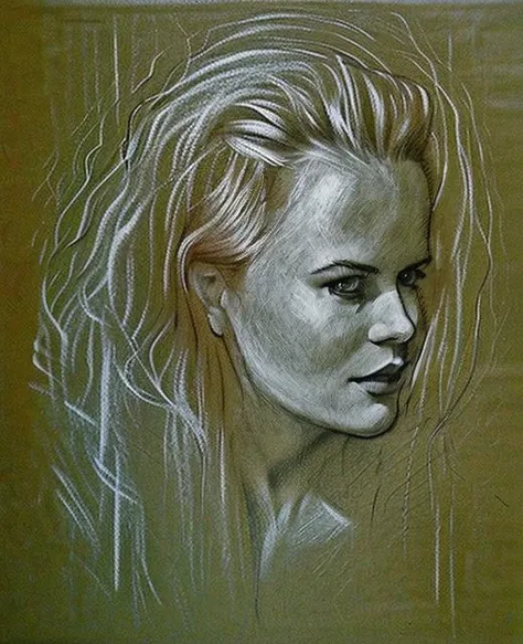 <lora:Nicole_3:01.2>ncl, a 35 yo woman, blonde, portrait, drawing, art <lora:Test1:0.88>