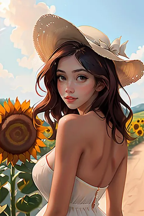 Merger_ellelle_roma,
walking through a field of sunflowers wearing a (summer dress:1.3) and sun hat, field, sunflowers, summer, scenic,
bokeh, f1.4, 40mm, photorealistic, raw, 8k, textured skin, skin pores, intricate details  <lora:epi_noiseoffset2:1>, epiCRealism