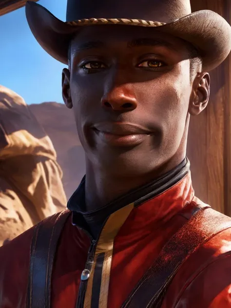 8k UHD, Photo by Nikon camera, masterpiece, (<lora:khaby_lame:1> Khaby Lame), watching viewer, 8k unreal engine render, western, cowboy, inside a western saloon, action shot, detailed eyes, very vivid lighting, detailed, (vibrant, photo realistic, realistic, dramatic, sharp focus), <lora:more_details:0.8>, <lora:improve_backgrounds:0.75>