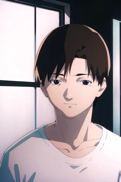 best quality, masterpiece, solo, 1boy, <lora:serial_experiments_lain-10:1>,