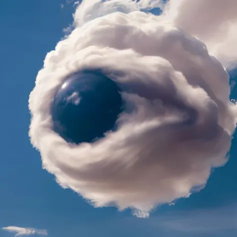 photo of a cloud that looks like an eyeball, sphere, creepy
<lora:Aether_Cloud_v1:1>