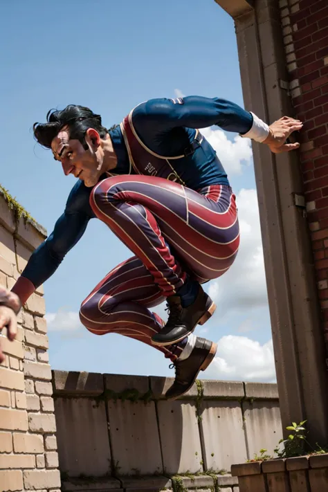 <lora:Robbie:0.8> Robbie <lora:Parkour-10:0.6> parkour