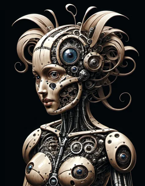(full body shot) The mech robotic titty maid, (Amazing nanopunk academic assemblage art made with hundreds of found diy components : 1.6), complexities composite featured (porn:1.2) artwork, remodern <lora:add-detail-XL:0.6> <lora:corcoc1sXL:0.6> corcoc1s <lora:XL_holloAI_v1.0:0.65> holloAI. (weirdcore:1.2), ink by Da_Vinci, ((vitruvian)) sepia, on old paper, by francis picabia and Jeff Sotto <lora:Da_Vinci:1>anatomical, subsurface scattering, ultra hd, 4k, high def, Photorealistic, Hyperrealistic, Hyper detailed, analog style, realistic, masterpiece, best quality, ultra realistic, 8k, Intricate, High Detail, film photography, soft lighting, heavy shadow