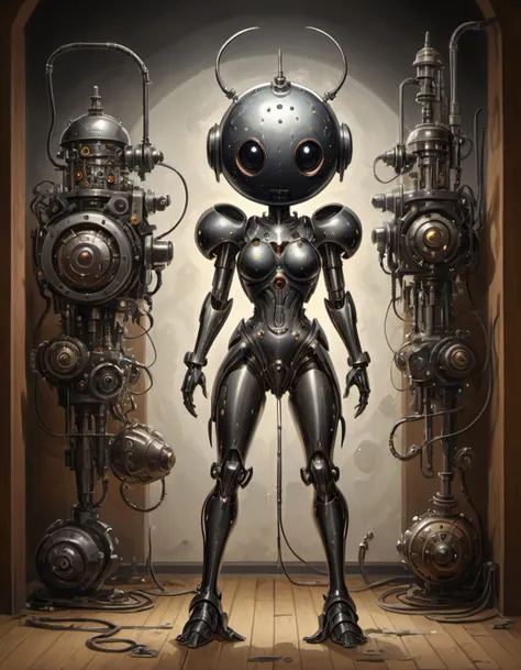 (full body shot) by francis picabia and Jeff Sotto
The mech robotic titty maid, (Amazing nanopunk academic assemblage art made with hundreds of found diy components : 1.6), complexities composite featured (porn:1.2) artwork, remodern <lora:add-detail-XL:0.6> <lora:corcoc1sXL:0.6> corcoc1s <lora:XL_holloAI_v1.0:0.65> holloAI. (weirdcore:1.2)