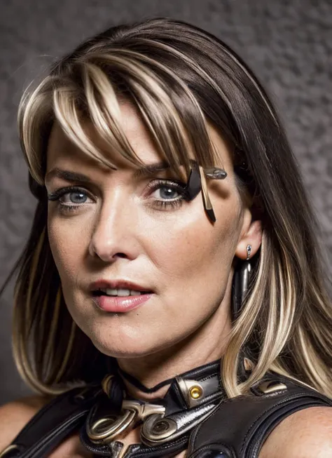 analog style, modelshoot style, professional photograph of sks woman as ((dominatrix)), ((detailed face)), (High Detail), Sharp, 8k, ((bokeh)), <lora:locon_amandatapping_v1_from_v1_64_32:1.25>