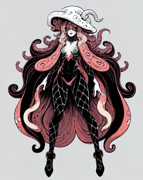 godiva_ghoul, (highly detailed:1.3), <lora:godiva_ghoul-000012:0.5>
[[fracture design:Deranged:0.25]:sybalance:0.4],
[chaotic hair:tentacles:0.4],
[[:horror \(style\):0.5]:monster girl:0.75],
[:mushroom:0.25], lady, colorful, (flat colors:1.25)
<lora:Colorfulv6:0.25>