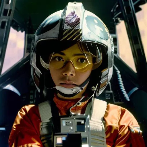 (cockpit view:1.4),woman,<lora:rebelpilotsuitv02:1> helmet on, googles on,very long hair, RAW photo, 8k uhd, dslr, soft lighting, high quality, film grain, Fujifilm XT3