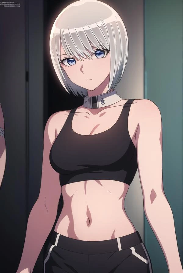 1 Girl, Zoey, (Heterochromia:1.3), (длинные hair), (грязные hair), hair ,Orange Underwear, волшебные hair,