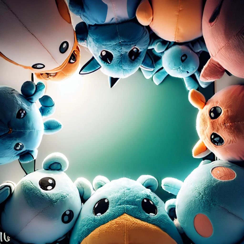 (masterpiece, best quality:1.1), surrounded by, coming to, a circle of, solo, sphealpk, pokemon \(creature\) <lora:Spheal_Fp:1> <lora:comingto:1>