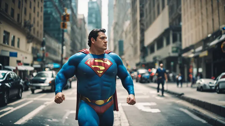 Photography of a {Superman super FAT and giant, crushing buildings, walking through the city stepping on buildings} , highly detailed, instagram flickr, sharp focus, canon 5d f16.0 style, natural lighting, ultra-realistic, <comment: *** STYLE> <lora:FilmG2:1> filmg vogue photoshoot,photograph of a, hazy background,smoky,50mm,film photo,snapshot aesthetic,close up,film grain,instagram photo,solo,centered,vintage photo with film grain
