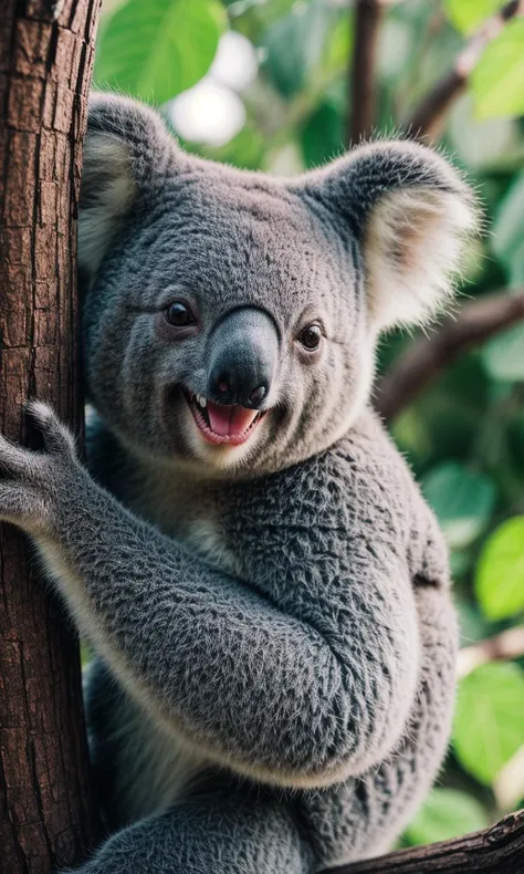 macro photo of a koala, photo realistic, high details, 8k, best quality (_Emotions_laugh512:1.3) (_Emotions_grin512:1.2), <lora:difConsistency_photo:0.75>, <lora:difConsistency_detail:0.5>