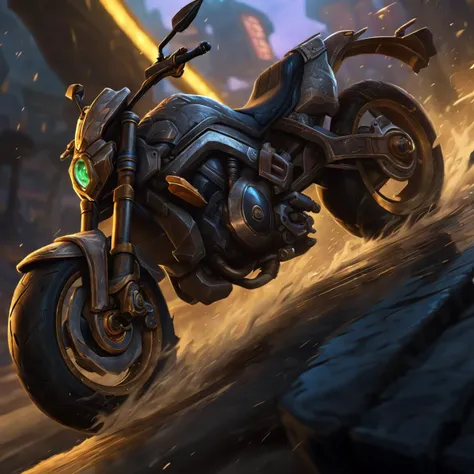 fantastic detailed photography of a perfect motorbike, intricate details, detailed background
league of legends, legends of runeterra, valorant, lolsplashart, mlbbsplashart