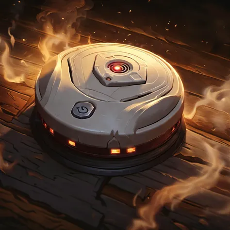 fantastic detailed photography of a perfect Smoke detector, intricate details, detailed background
league of legends, legends of runeterra, valorant, lolsplashart, mlbbsplashart