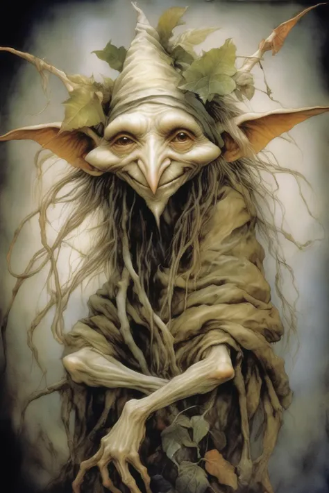 <lora:Wendy Froud Style:1>Wendy Froud Style - image in the style of Brian Froud