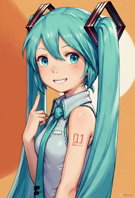 score_9_up score_8_up score_7_up, 1girl, hatsune miku, smile
<lora:yoshida_akihiko_style_pony_d16:1>