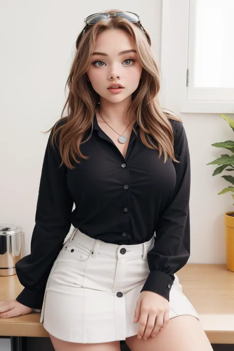 tv_Natalie_Alyn_Lind_V1, shirt, long sleeves, upper body