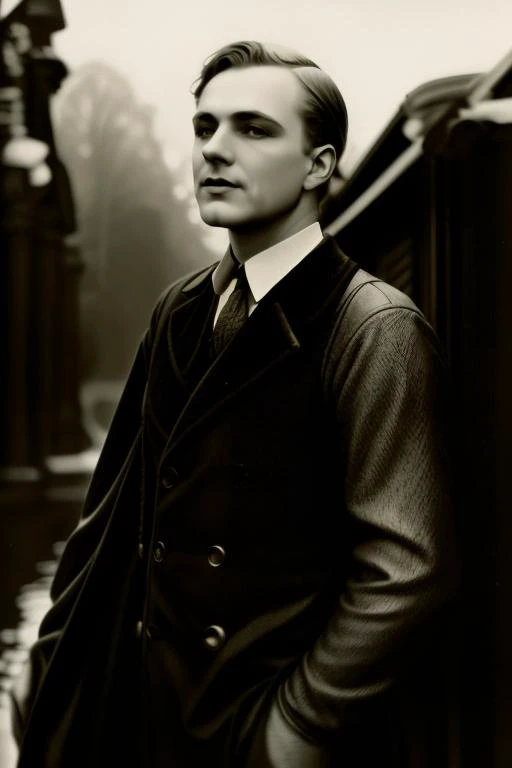 <lora:DystopianNudes:1> dystopiannudes, a murky photo of a leering man, vintage photography, nostalgic charm, timeless appeal, old-world aesthetics, classic elegance, warm tones, soft focus, aged textures, evoking nostalgia, historical ambiance, storytelling through imagery, vintage atmosphere, timeless compositions, authentic vintage look, professional technique