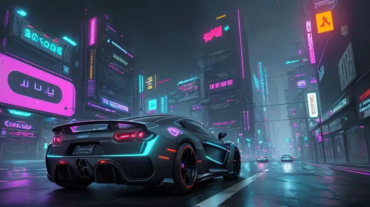 best quality, masterpiece, amazing absurdres, cyberpunk city, light cycle driving through the game fields, neon, volumetric lighting, black sky, raining