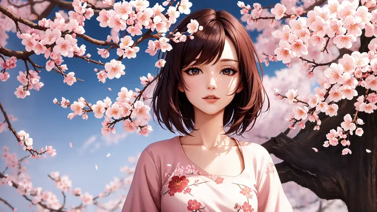 best quality, masterpiece, cinematic, cherry blossom, abstract, surreal,