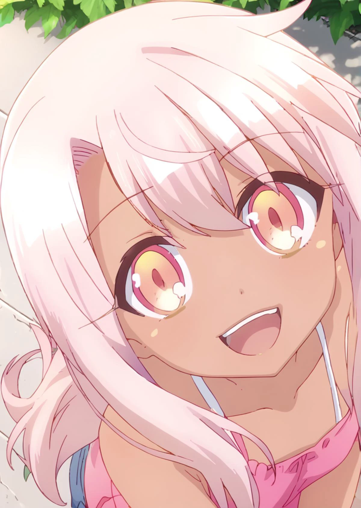 score 9, score 8 up, score 7 up, rating questionable,
detailed background,
<lora:kuro.pony:1>,
kuro,
shiny skin,
looking at viewer,
light blush,
casual modern style outfit,
outdoor, pov, from side, look up, grin, open mouth, high angle, happy,