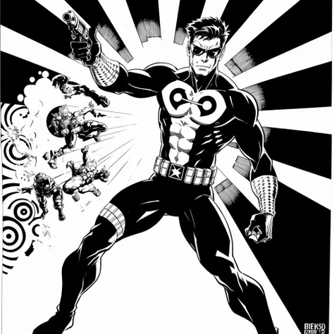 <lora:jimsteranko:0.50> steranko, black and white,