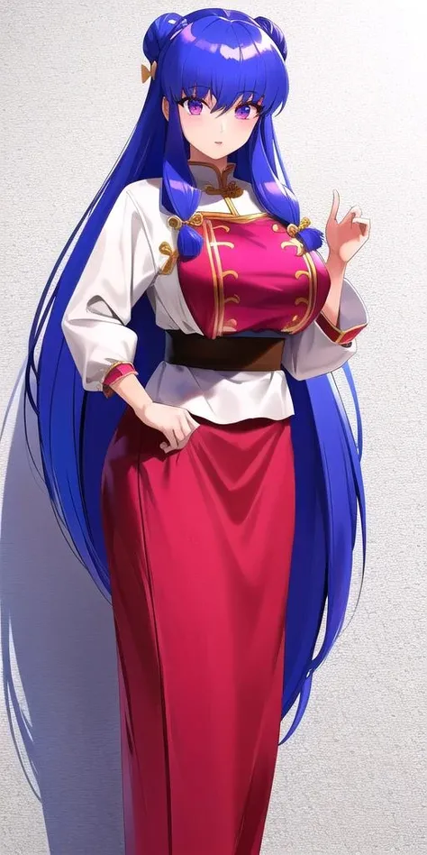 <lora:ShanpuuRanmaV2:0.7> shanpuuranma, large_breasts, standing, solo, Chinese_amazon_warrior_Outfit_SMP, masterpiece, best quality, detailed face, detailed eyes, highres,