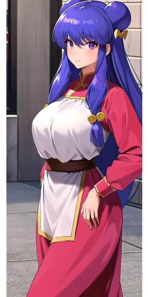 <lora:ShanpuuRanmaV2:0.7> shanpuuranma, large_breasts, standing, solo, Chinese_amazon_warrior_Outfit_SMP, masterpiece, best quality, detailed face, detailed eyes, highres,