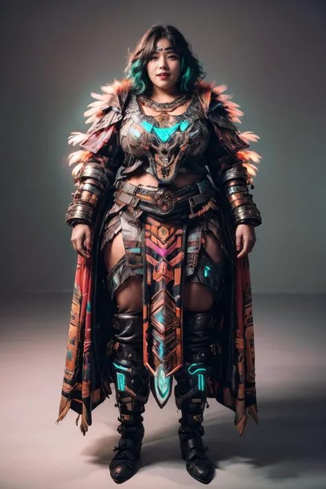 (Realistic),masterpiece,best quality,cinematic lighting,natural shadow,highest detail,professional photography,detailed background,depth of field,insane details,intricate,aesthetic,detailed face,subsurface scattering,looking at viewer,Dutch Angle,
1girl,photo of a cute girl,full body,light smile,charming,20yo,Curly Hair.Hair over one eye,Mint green hair,Pointing,outdoors,
azt3ch,aztec,science fiction,neon light,mechanical,feathers,exosuit,
<lora:GoodHands-vanilla:1>,<lora:add_detail:1>,<lora:Better light:1>,<lora:Clothing - Aztech Armor:0.8>,<lora:weight_slider_v2:3>,