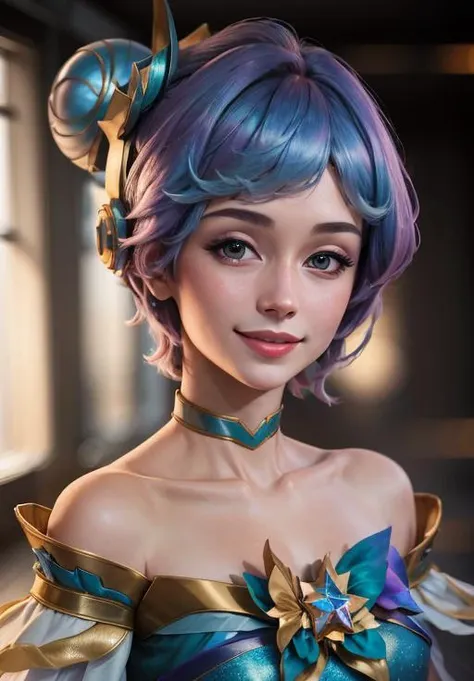 <lora:star_guardian_Orianna:0.8>, star_guardian_Orianna, solo, smile,, (masterpiece, best quality, absurdres, detailed, ultra-detailed:1.3)