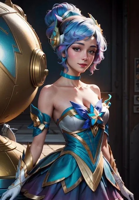 <lora:star_guardian_Orianna:0.8>, star_guardian_Orianna, solo, smile,, (masterpiece, best quality, absurdres, detailed, ultra-detailed:1.3)