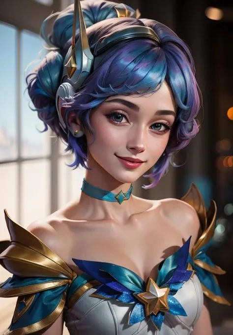<lora:star_guardian_Orianna:0.8>, star_guardian_Orianna, solo, smile,, (masterpiece, best quality, absurdres, detailed, ultra-detailed:1.3)