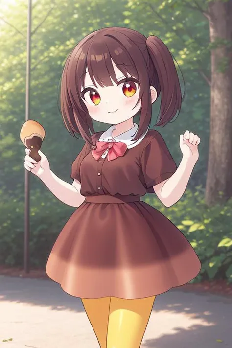 masterpiece, best quality,ultra detail,chibi,a girl,happy, holding kinoko <lora:kinoko-001:0.9>chocolate,mushroom
