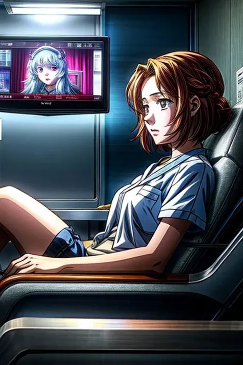(high quality) (masterpiece) A scene of an anime girl in the hospital, emotional scene, various scene.