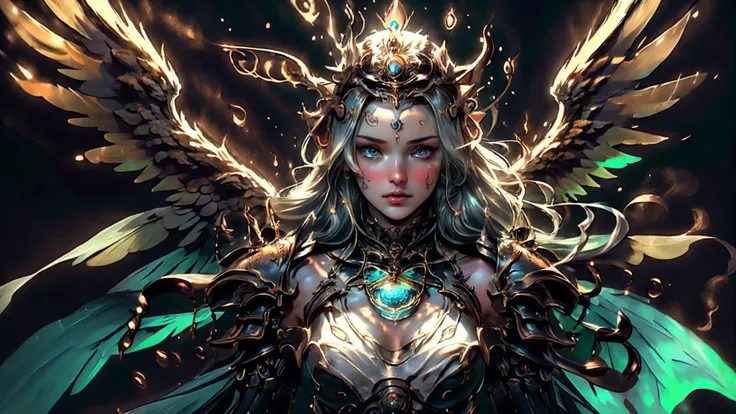 (by Greg Rutkowski: 1.2), (ultra-detailed CG unity 8k wallpaper, masterpiece, best quality, depth of field, HDR, intricate), delicate, Craft a mesmerizing and otherworldly realm, filled with vivid hues, majestic mythical beings, and enchanting landscapes, (no human), sharp focus, post processing, impressive
