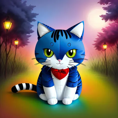 a cat plushie, <lora:plushieStyle:1>
