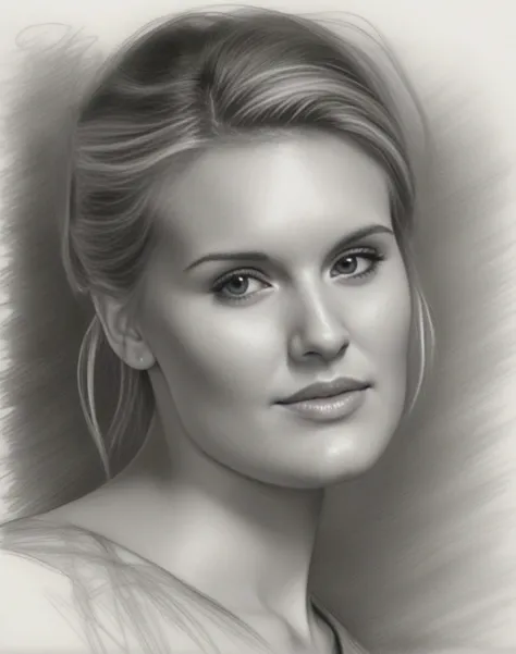 MaggieGrace,<lora:MaggieGraceSDXL:1>stunning sketch portrait by Michelangelo, charcoal drawing, face only, an absolutely gorgeous woman, side view, ultra-detailed, hint of a smile, no coloring, no color