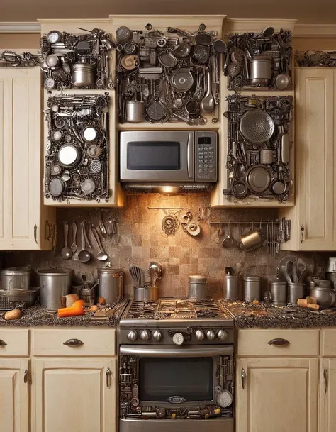ais-scrapyrd Microwave, in ais-scrapyrd kitchen style