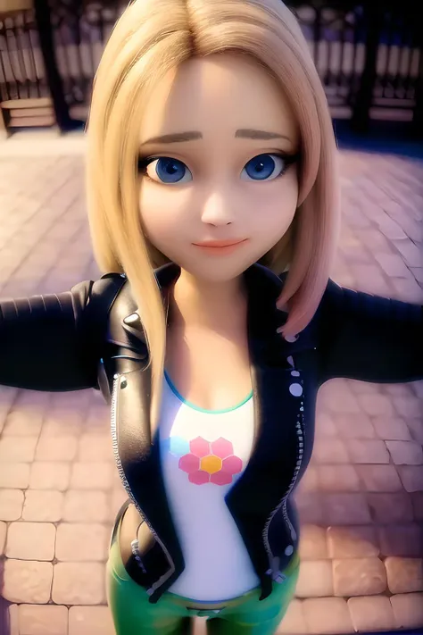 (8k, RAW photo, best quality, masterpiece:1.2), (intricate details), highres, perfect eyes, perfect face, perfect lighting, beautiful, (masterpiece:1.2), (best quality:1.2), 1girl, solo, zoe, black panties, cute, smile, from behind, hot ass, bare legs, blonde hair, cute eyes