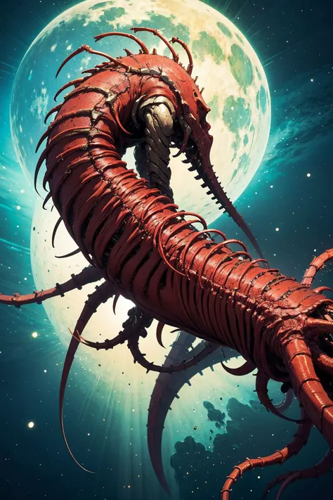 Abstract style , (masterpiece:1.3), (best quality:1.3), biogan, biopunk, Intricate metallic exoskeleton harmoniously entwined with organic sinew, a mesmerizing biomechanical creature emerges from the depths of imagination, <lora:biogunv2:0.5> . Non-representational, colors and shapes, expression of feelings, imaginative, highly detailed